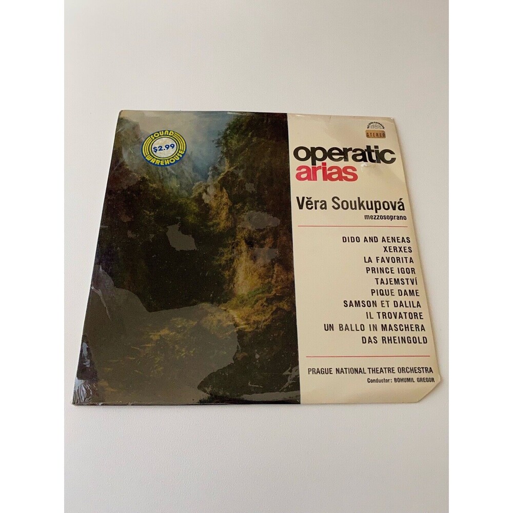 Operatic Arias Vera Soukupova Prague National Orchestra Bohumil Gregor LP SEALED